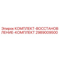 2989009500 КОМПЛЕКТ-ВОССТАНОВЛЕНИЕ-КОМПЛЕКТ Epiroc
