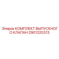 2901320313 КОМПЛЕКТ ВЫПУСКНОГО КЛАПАНА Epiroc