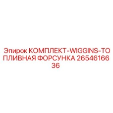 Оригинальная топливная форсунка Wiggins 2654616636 производителя Epiroc