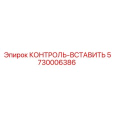 5730006386 КОНТРОЛЬ-ВСТАВИТЬ Epiroc
