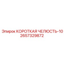 2657329872 КОРОТКАЯ ЧЕЛЮСТЬ-10 Epiroc