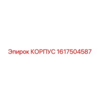 1617504587 КОРПУС Epiroc