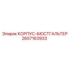 2657163933 КОРПУС-БЮСТГАЛЬТЕР Epiroc