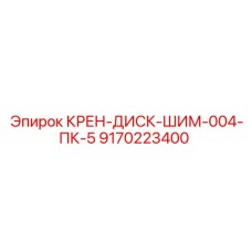 9170223400 КРЕН-ДИСК-ШИМ-004-ПК-5 Epiroc