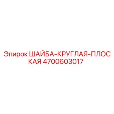 4700603017 ШАЙБА-КРУГЛАЯ-ПЛОСКАЯ Epiroc