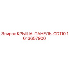 Оригинальная крыша-панель CD110 арт.1613657900 от производителя Epiroc
