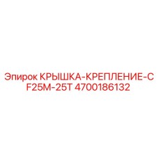 4700186132 КРЫШКА-КРЕПЛЕНИЕ-CF25M-25T Epiroc