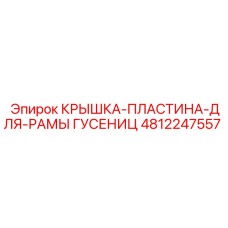 4812247557 Крышка Пластина для Рамы Гусениц Epiroc