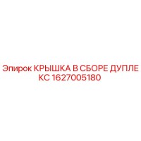 1627005180 КРЫШКА В СБОРЕ ДУПЛЕКС Epiroc