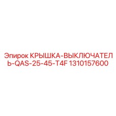 1310157600 КРЫШКА-ВЫКЛЮЧАТЕЛЬ-QAS-25-45-T4F Epiroc