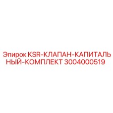 3004000519 KSR-КЛАПАН-КАПИТАЛЬНЫЙ-КОМПЛЕКТ Epiroc