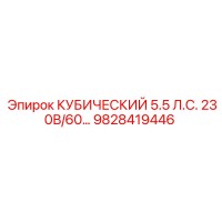 9828419446 КУБИЧЕСКИЙ 5.5 Л.С. 230В/60… Epiroc