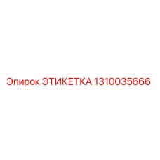 1310035666 ЭТИКЕТКА Epiroc