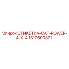1310600371 ЭТИКЕТКА-CAT-POWER-4-X-4 Epiroc