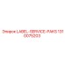 1310075203 LABEL-SERVICE-PAKS Epiroc