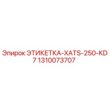 1310073707 ЭТИКЕТКА-XATS-250-KD7 Epiroc