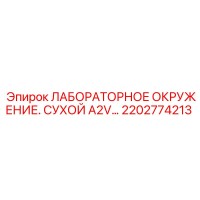 2202774213 ЛАБОРАТОРНОЕ ОКРУЖЕНИЕ. СУХОЙ A2V Epiroc