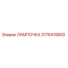 3176415800 ЛАМПОЧКА Epiroc