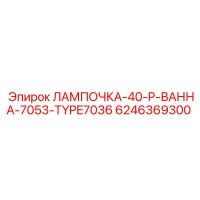 6246369300 ЛАМПОЧКА-40-P-ВАННА-7053-TYPE7036 Epiroc