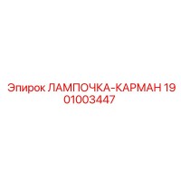 1901003447 ЛАМПОЧКА-КАРМАН Epiroc