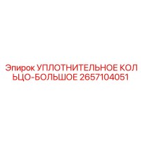 2657104051 УПЛОТНИТЕЛЬНОЕ КОЛЬЦО-БОЛЬШОЕ Epiroc