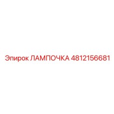4812156681 ЛАМПОЧКА Epiroc
