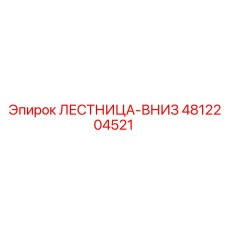 4812204521 ЛЕСТНИЦА-ВНИЗ Epiroc