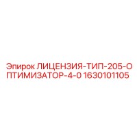 1630101105 ЛИЦЕНЗИЯ-ТИП-205-ОПТИМИЗАТОР-4-0 Epiroc