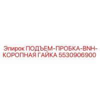 5530906900 ПОДЪЕМ-ПРОБКА-BNH-КОРОПНАЯ ГАЙКА Epiroc