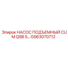 GS63070712 НАСОС ПОДЪЕМНЫЙ CUM QSB 5 Epiroc