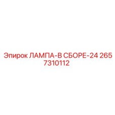 2657310112 ЛАМПА-В СБОРЕ-24 - Epiroc
