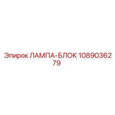 1089036279 ЛАМПА-БЛОК Epiroc