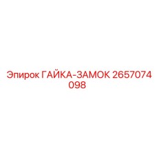 2657074098 ГАЙКА-ЗАМОК Эпирок