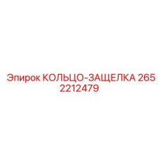 2652212479 КОЛЬЦО-ЗАЩЕЛКА Epiroc