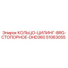 51063055 КОЛЬЦО-ЦИЛИНГ-BRG-СТОПОРНОЕ-DHD360 Epiroc
