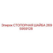 2695959128 СТОПОРНАЯ ШАЙБА Epiroc