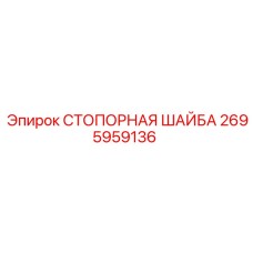 2695959136 СТОПОРНАЯ ШАЙБА Epiroc