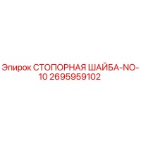 2695959102 СТОПОРНАЯ ШАЙБА-NO-10 Epiroc