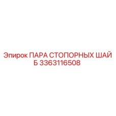 3363116508 ПАРА СТОПОРНЫХ ШАЙБ Epiroc