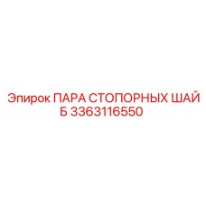 3363116550 ПАРА СТОПОРНЫХ ШАЙБ Epiroc