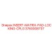 3760008737 INSERT-MATRIX-PAD-LOCKING-CPLG Epiroc
