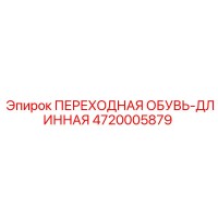 4720005879 ПЕРЕХОДНАЯ ОБУВЬ-ДЛИННАЯ Epiroc