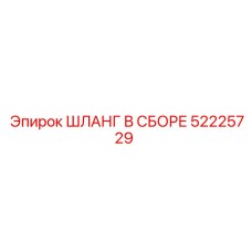52225729 ШЛАНГ В СБОРЕ Epiroc