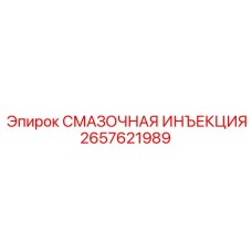2657621989 СМАЗОЧНАЯ ИНЪЕКЦИЯ Epiroc