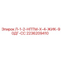 2236209410 Л-1-2-НПТМ-Х-4-ЖИК-90ДГ-СС Epiroc