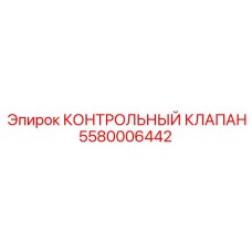 5580006442 КОНТРОЛЬНЫЙ КЛАПАН Epiroc