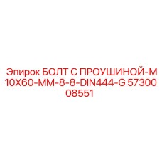 5730008551 БОЛТ С ПРОУШИНОЙ-M10X60-MM-8-8-DIN444-G Epiroc