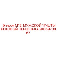 9106973467 M12 МУЖСКОЙ 17-ШТЫРЬКОВЫЙ ПЕРЕБОРКА Epiroc
