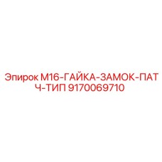 9170069710 M16-ГАЙКА-ЗАМОК-ПАТЧ-ТИП Epiroc