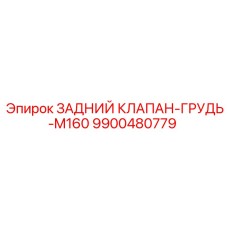 9900480779 ЗАДНИЙ КЛАПАН-ГРУДЬ-M160 Epiroc